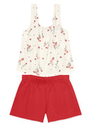 Conjunto Menina Jardim De Borboletas