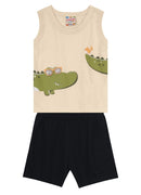 Conjunto Menino Em Malha E Moletinho Brandili