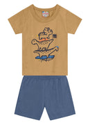 Conjunto Bebê Menino De Dinossauros Brandili